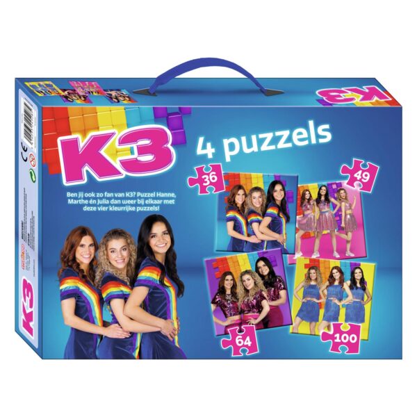 K3 Regenboog Puzzel 4in1