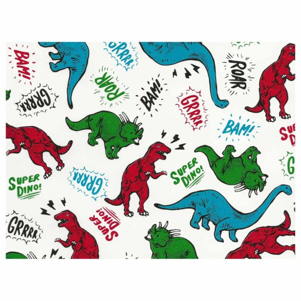 Inpakpapier Dino's, 3 mtr.