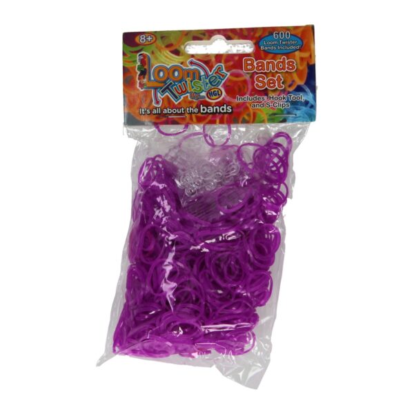 Loombands Paars Set, 600st.