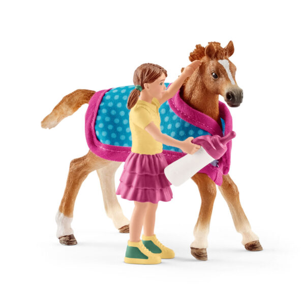 schleich HORSE CLUB Veulen met Deken 42361