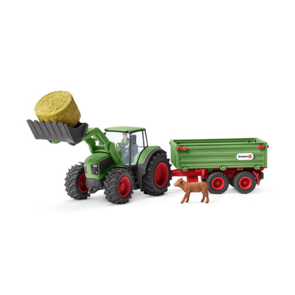 schleich FARM WORLD Tractor met Aanhangwagen 42379