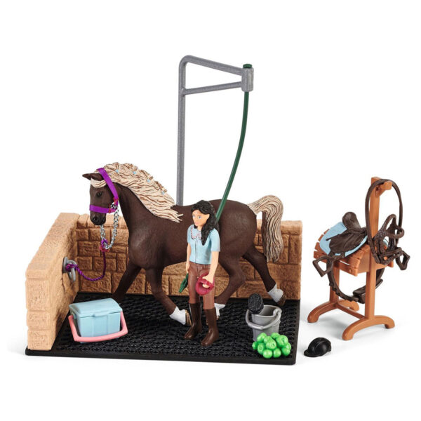 schleich HORSE CLUB Paardenwasbox met Emily en Luna van Hor