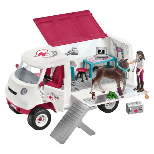 schleich HORSE CLUB Mobiele Dierenarts met Hannover Veulen 4