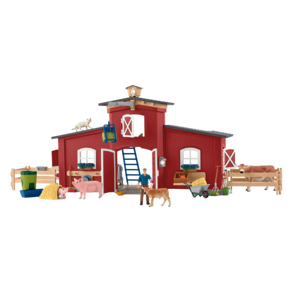 schleich FARM WORLD Grote Stal Rood  42606