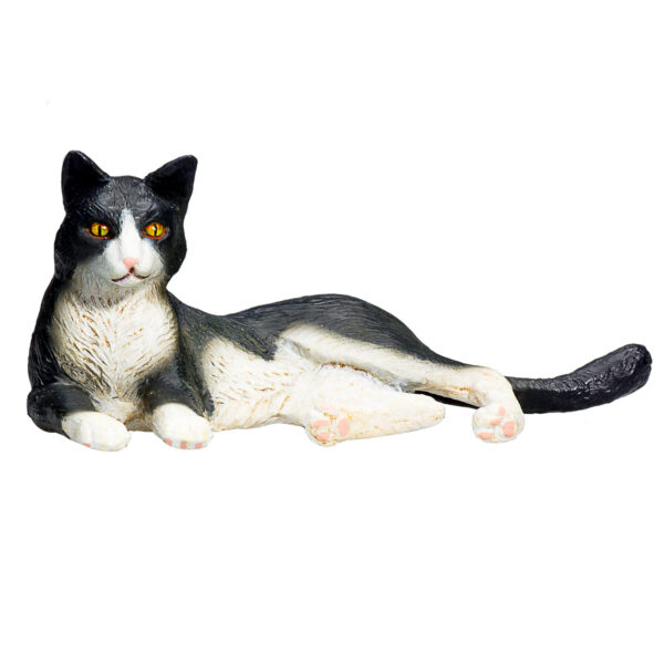 Mojo Farmland Liggende Kat Zwart/Wit - 387367