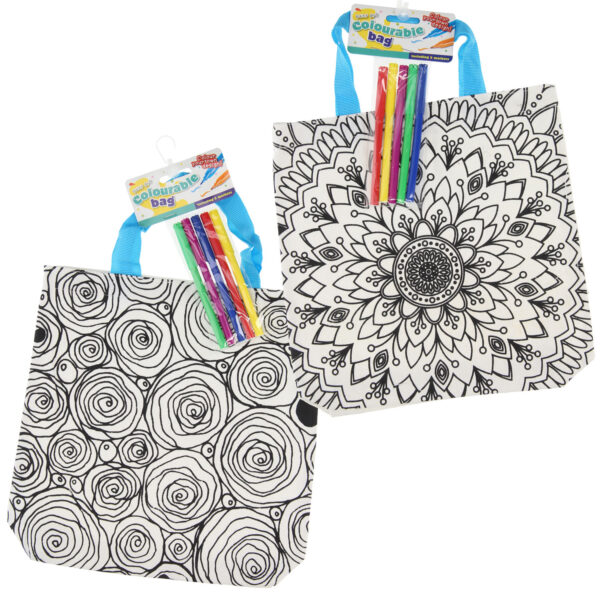 Kleur je eigen Tas - Mandala/Rozen