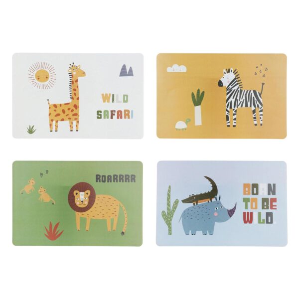 Placemats Wilde Dieren, 12st.