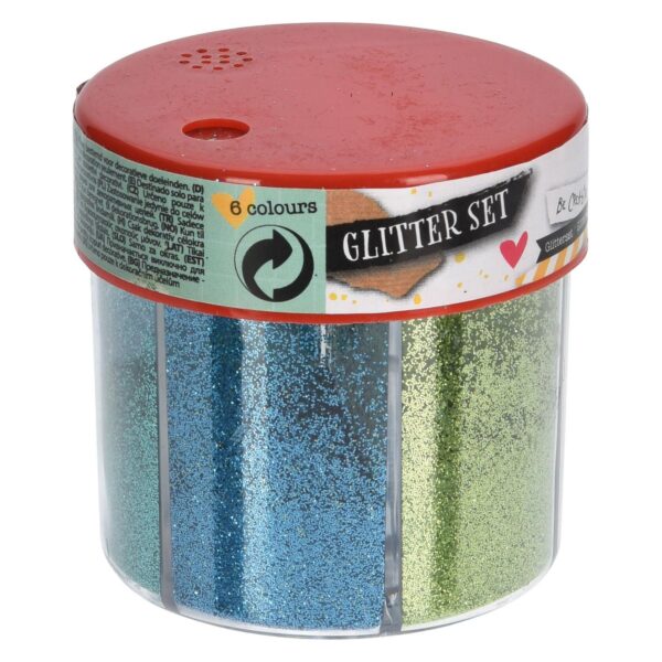 Glitter Set, 6 kleuren