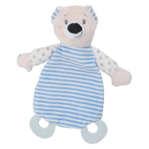 Baby Eco Pluche Knuffeldoekje Beer - Blauw