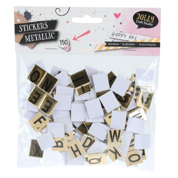 Stickers EVA Metallic Letters, 150dlg.