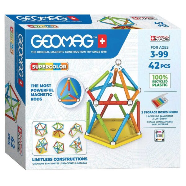 Geomag Super Color Recycled, 42dlg.