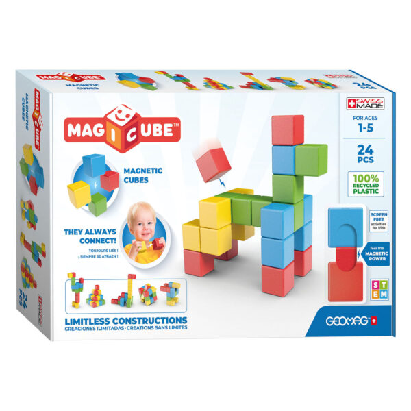 Geomag Magicube Full Color Recycled Try Me, 24dlg.