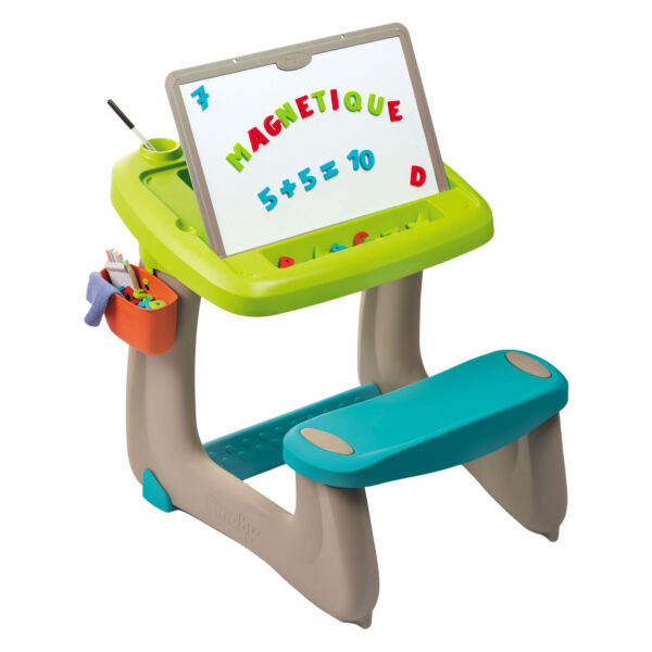 Smoby Little Pupils Schoolbank met Magnetisch Memobord, 80dl