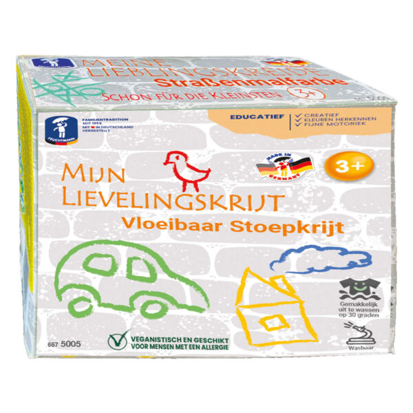 Mijn Lievelingskrijt - Vloeibaar Stoepkrijt, 4x100gr.