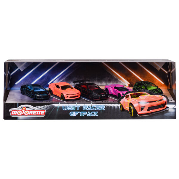 Majorette Light Racers Auto's Giftpack, 5st.