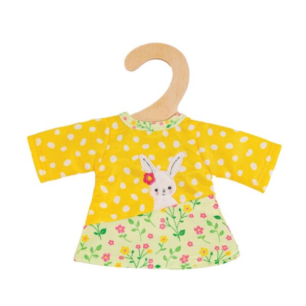 Poppen Tuinbroek met Gestreept Shirt Bunny Lou, 20-25 cm