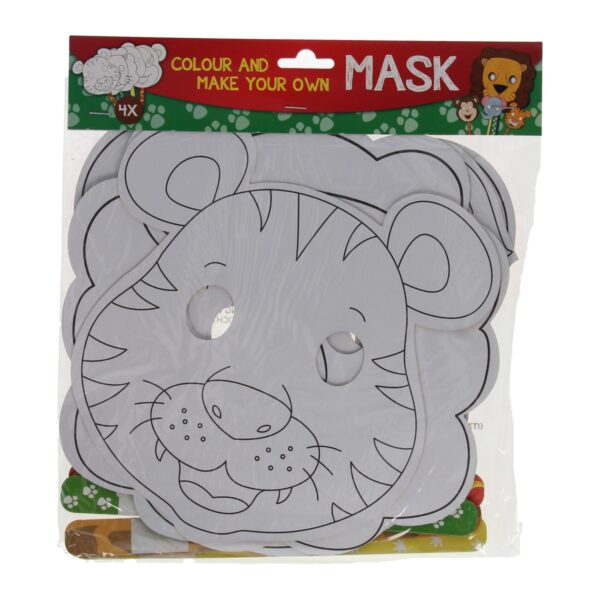 Maskers Kleuren - Jungle, 4st.