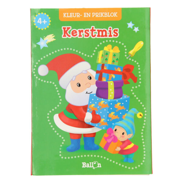 Kleur- en Prikblok Kerstmis