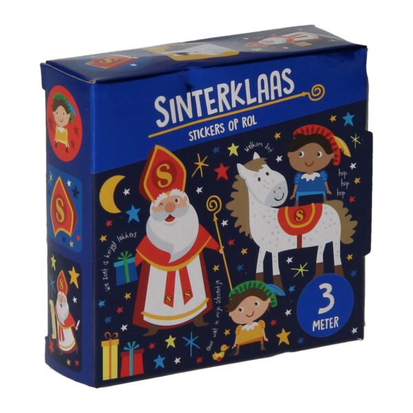 Sinterklaasstickers op Rol, 3 meter