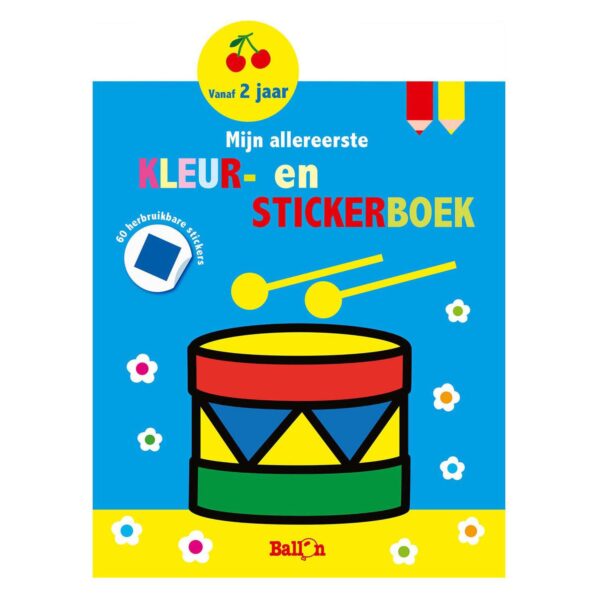 Mijn Allereerste Kleur- en Stickerboek 2+ (trommel)