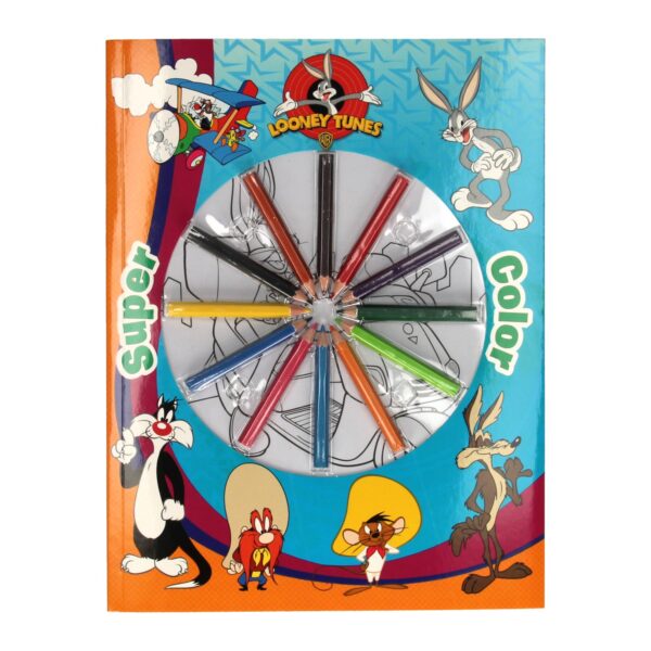 Super Color Kleurboek Looney Tunes met Potloden