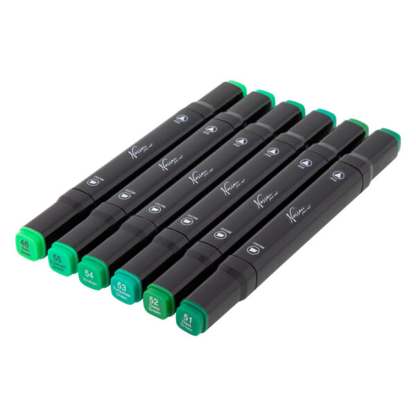 Nassau Dual Tip Markers Groen, 6st.