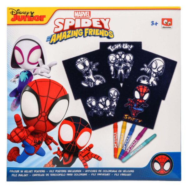 Spidey Vilt Kleuren, 5st.