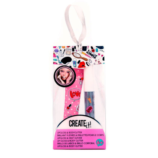 Create It! Lipgloss & Bodyglitter Zilver