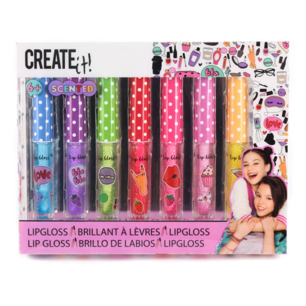 Create It! Lipgloss Geur & Glitter, 7st.