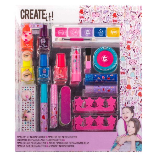 Create It! Make-Up Box Neon/Glitters