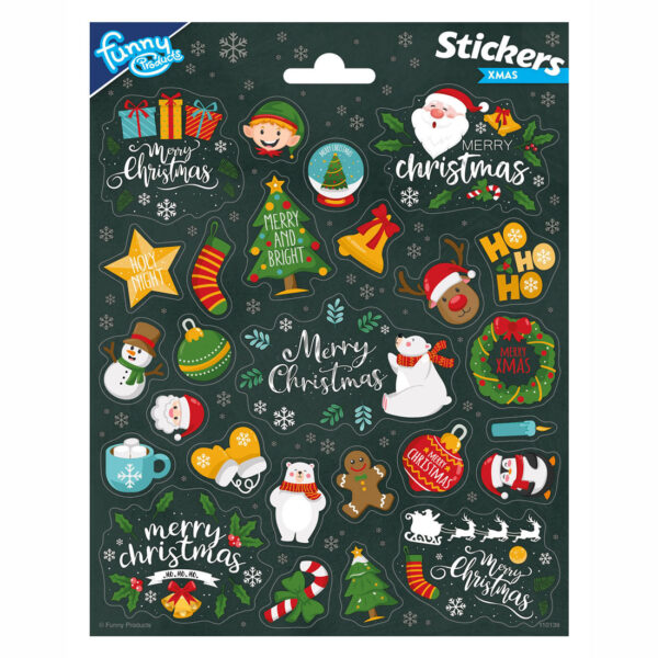 Stickervel Kerst