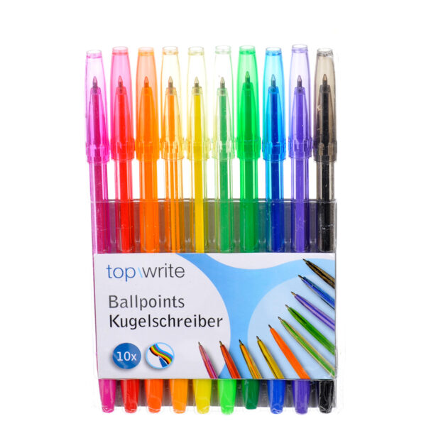 Balpen - Regenboog Kleuren, 10st.