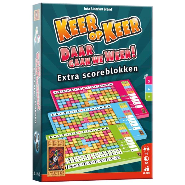 Keer op Keer Scoreblok 3 stuks, Level 5, 6 en 7