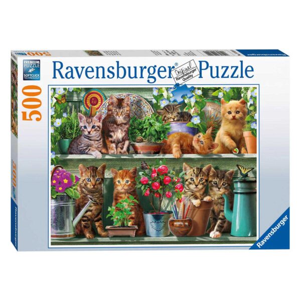 Ravensburger Puzzel Katjes in het Rek, 500st.