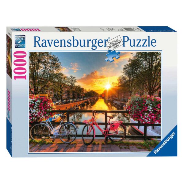 Ravensburger Puzzel Fietsen in Amsterdam, 1000st.