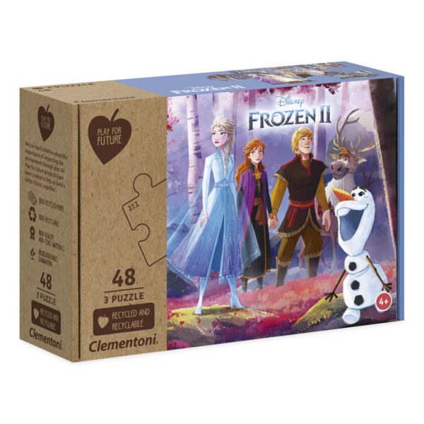 Clementoni Play for Future Puzzel - Disney Frozen, 3x48st.