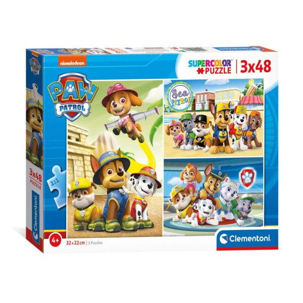 Clementoni Puzzel PAW Patrol, 3x48st.