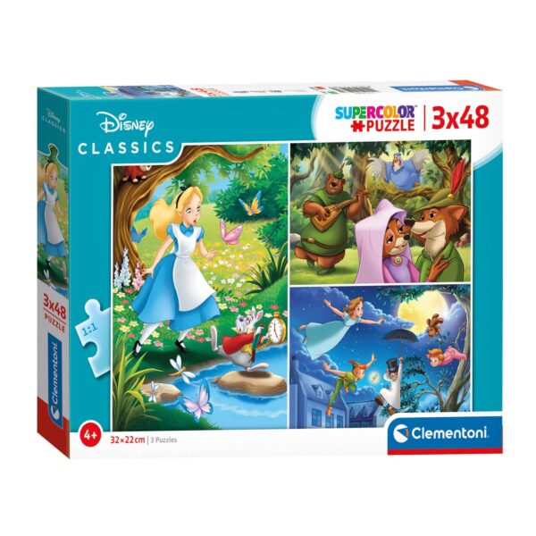 Clementoni Puzzel Disney Classics, 3x48st.