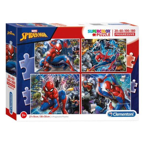 Clementoni Puzzel Spiderman, 4in1