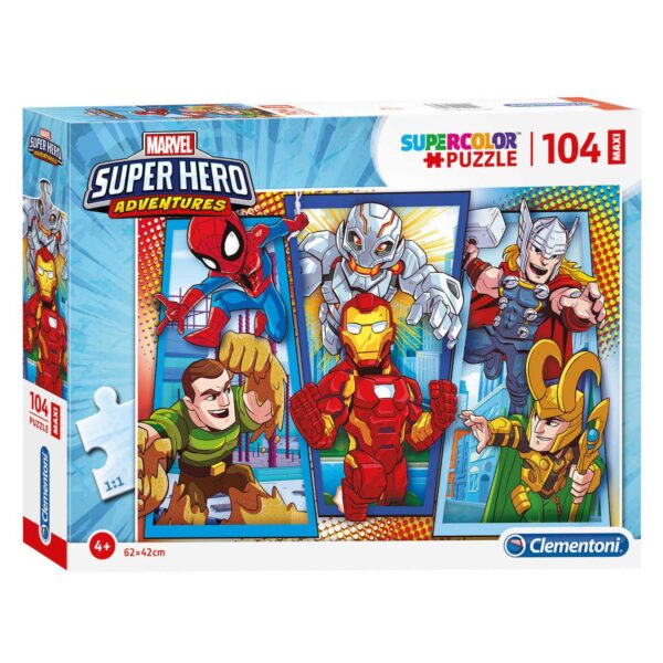 Clementoni Maxi Puzzel Marvel Superhelden, 104st.