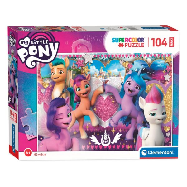 Clementoni Maxi Puzzel My Little Pony Hart, 104st.