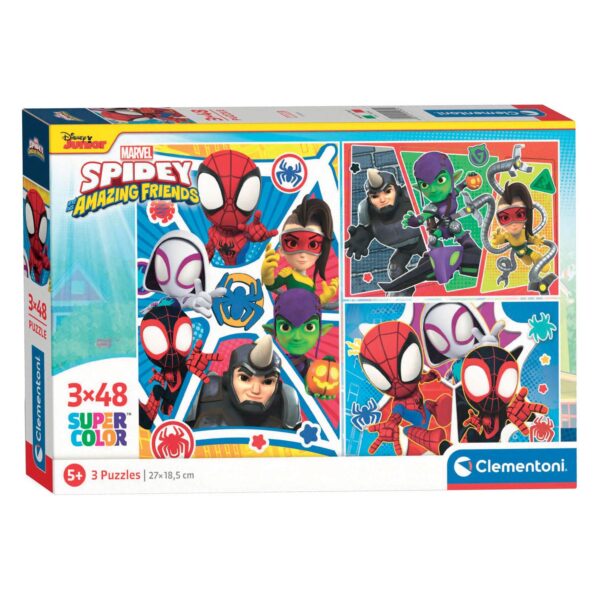 Clementoni Puzzel - Spidey, 3x48st.