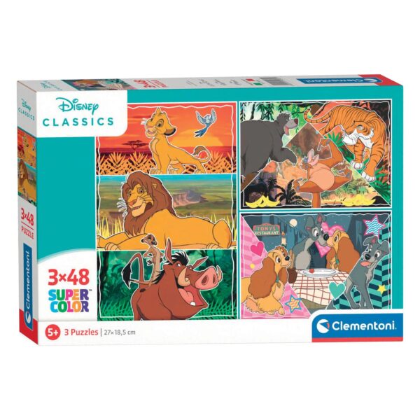 Clementoni Puzzel - Disney Classics, 3x48st.