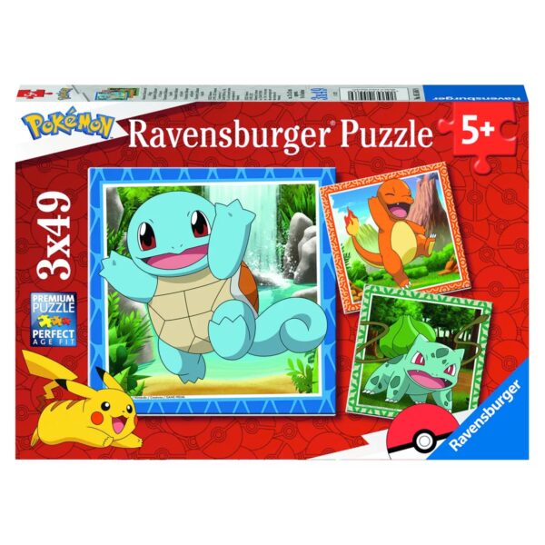 Pokémon: Charmander, Bulbasaur and Squirtle