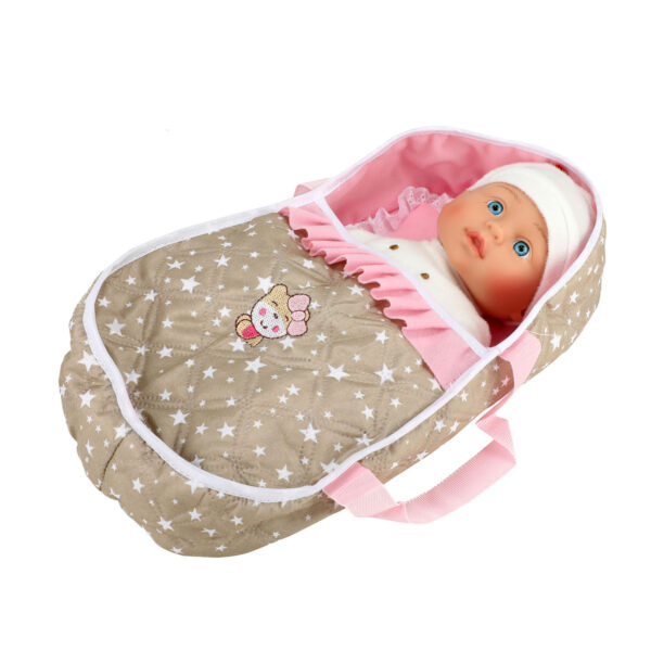 Lovely Baby Babypop met Reiswieg, 32cm