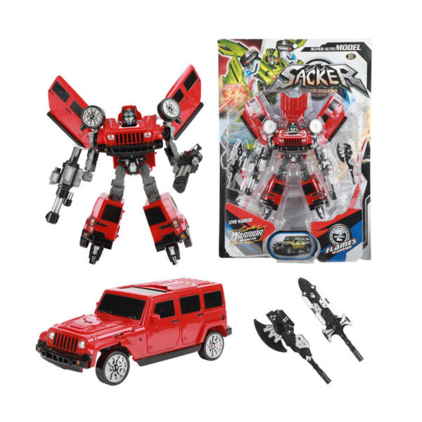 Roboforces Veranderrobot - SUV Levin Warrior Rood