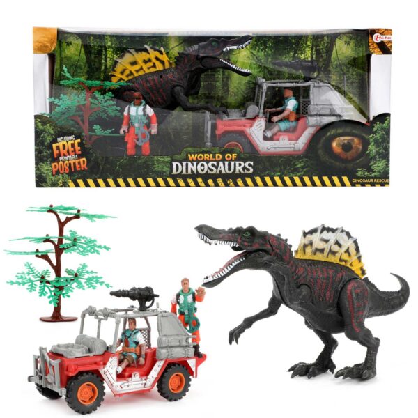 World of Dinosaurs Speelset - Jeep met Dino