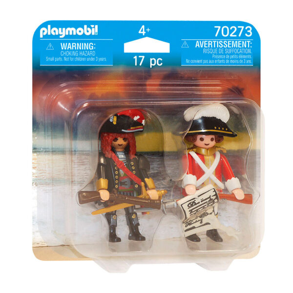 Playmobil Pirates Piratenkapitein en Roodroksoldaat - 70273