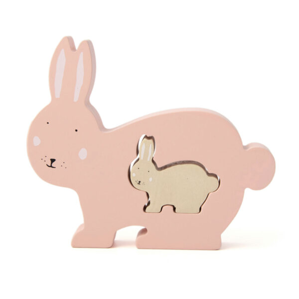 Trixie Houten Babypuzzel - Mrs. Rabbit