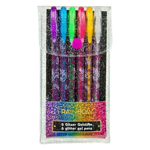 Undercover Rainbow High Glittergelpennen, 6st.